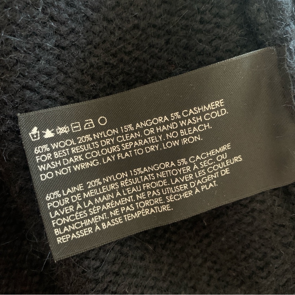 Club Monaco Black Knit Button-Up Vest Size Small - Picture 10 of 11